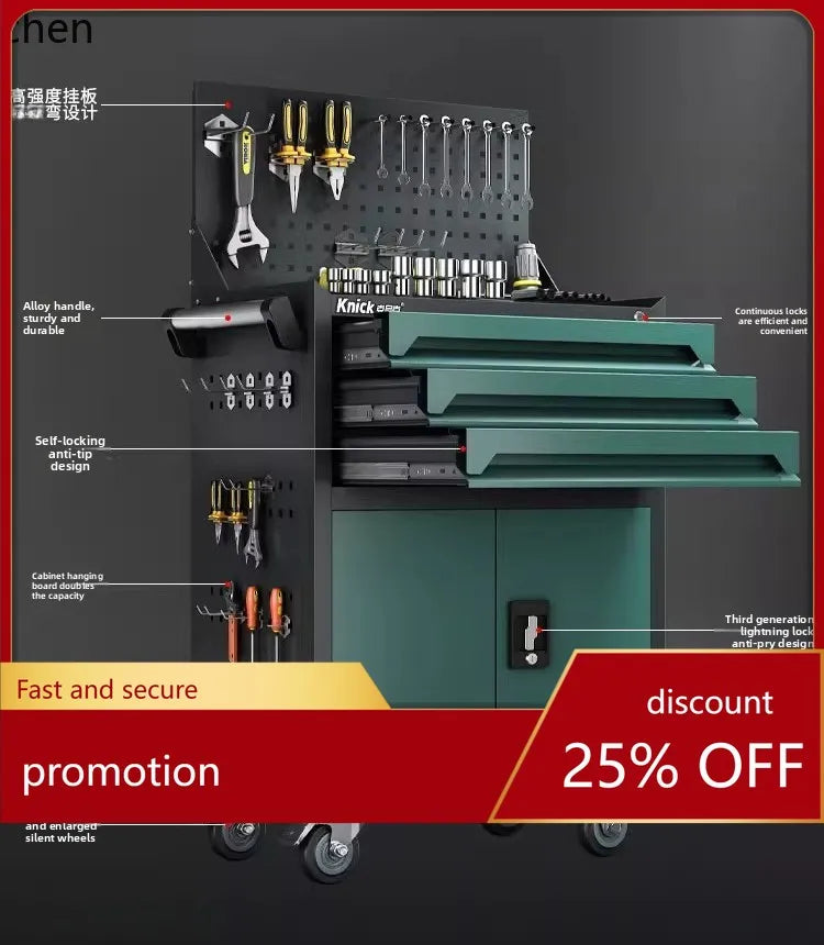 ZML Mobile Tool Cabinet Trolley – Multi-Function Auto Repair Workshop