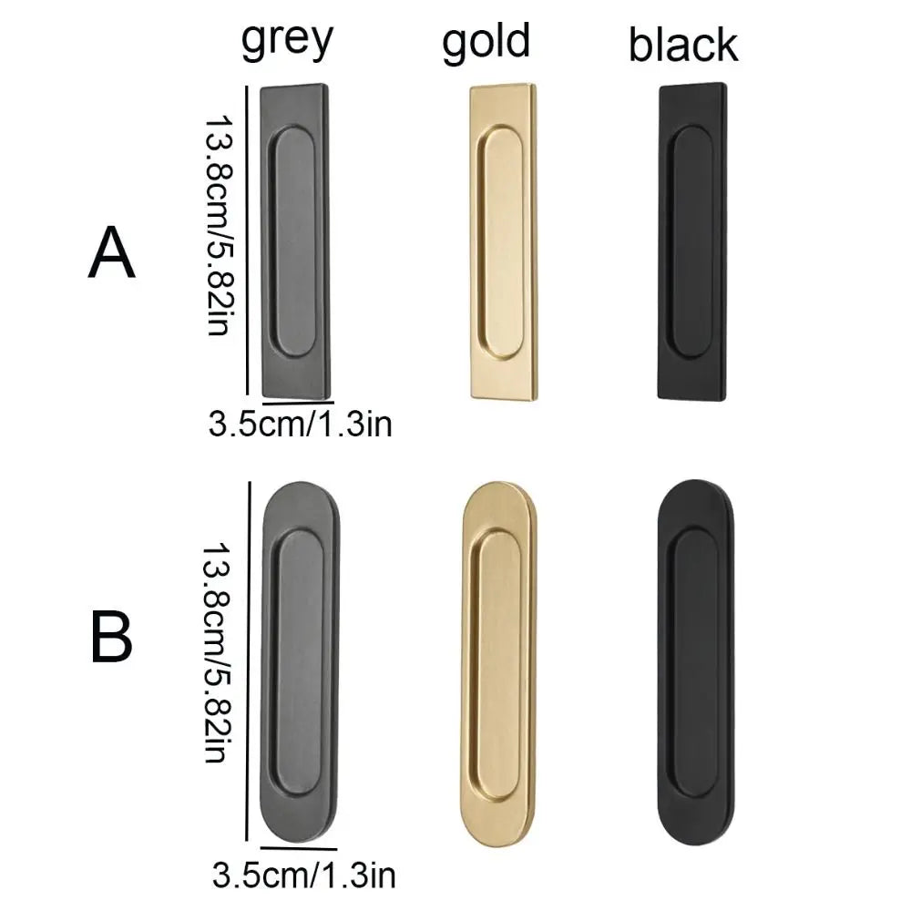 Double-sided Self-adhesive Handle Black/Grey/Gold Aluminum Alloy