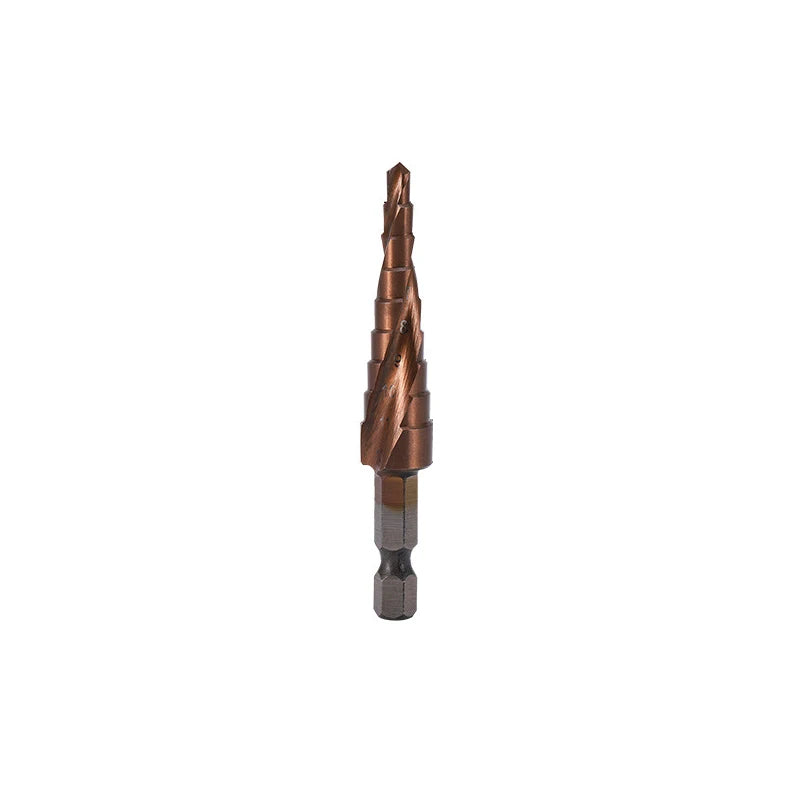 Industrial CO M35 Cobalt HSS Step Drill Bit High Speed Steel Cone Hex