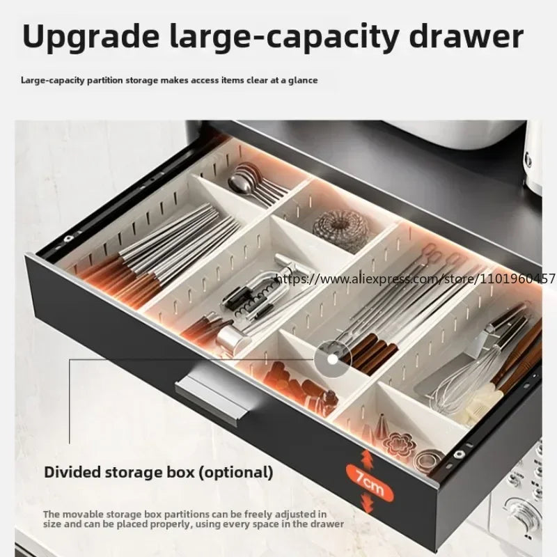 Countertop Kitchen Storage Rack – Microwave, Oven & Rice Cooker Shelf