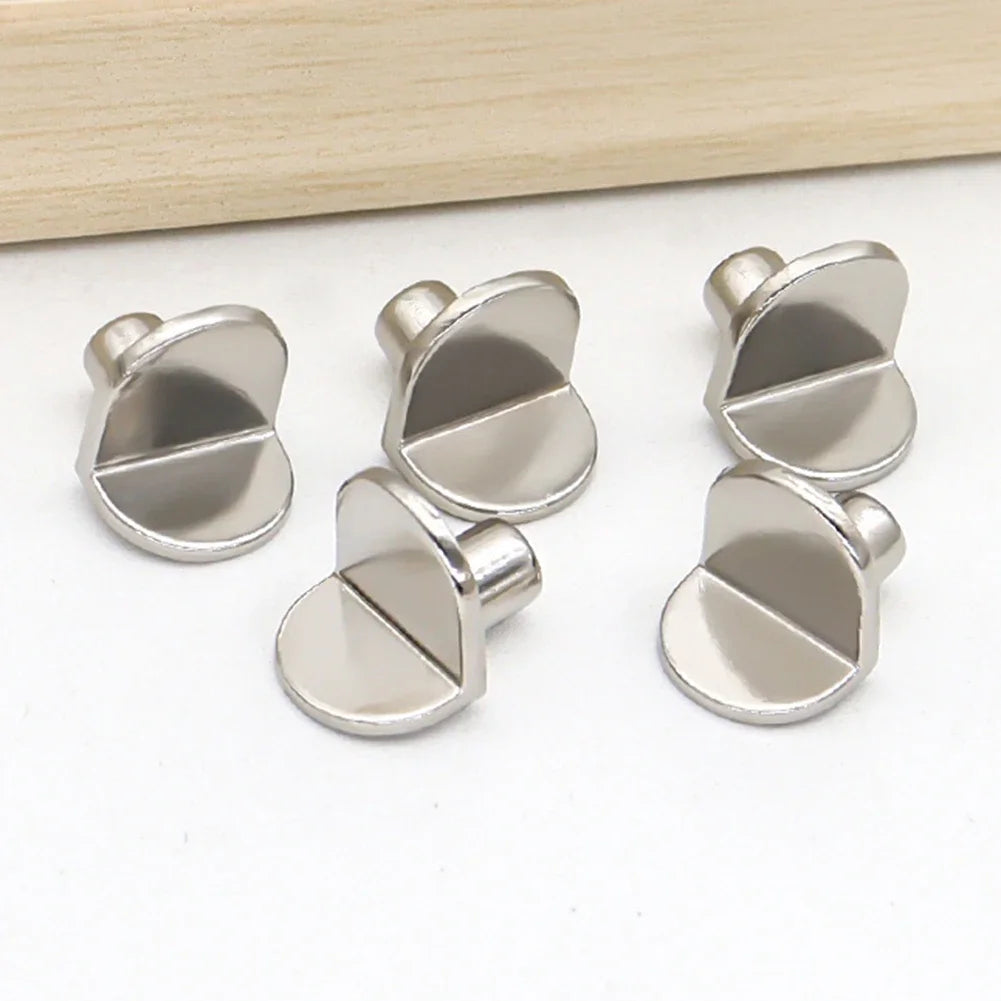 20pcs 5mm L - Shaped Shelf Support Studs: Fix Wooden/Glass Boards in