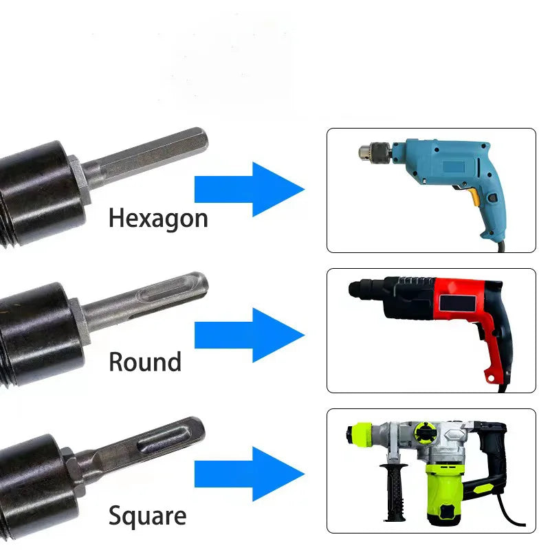 32/42/50MM Firewood Splitter Machine Drill Bit Wood Cone Punch Driver