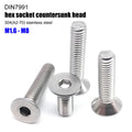 M1.6 M2 M2.5 M3 M4 M5 M6 M8 304 A2 Stainless Steel DIN7991 Hexagon