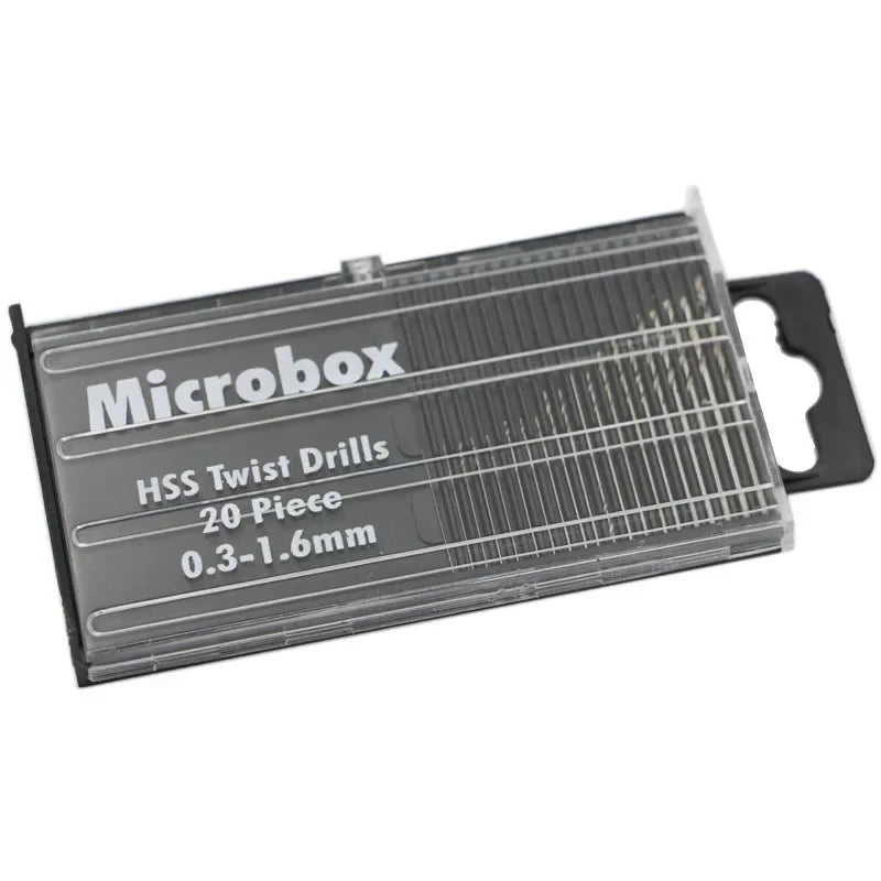 Mini HSS Micro Twist Drill Bit Set – 20-Piece for Models & Crafts