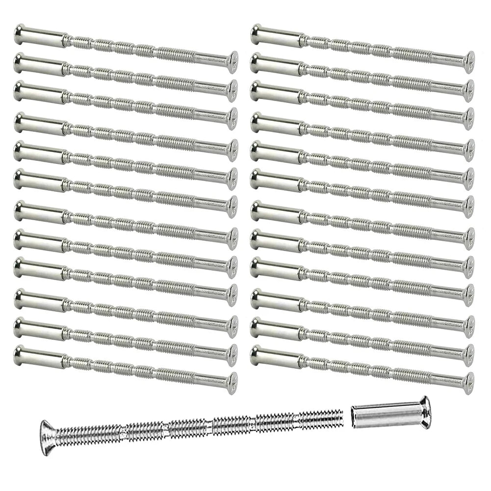 25 Pcs/Set Door Handle Screws - Through Fixing Bolts