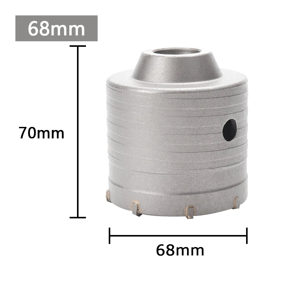 SDS Plus Concrete Wall Drilling Crown — 30mm to 150mm Hole Saw for
