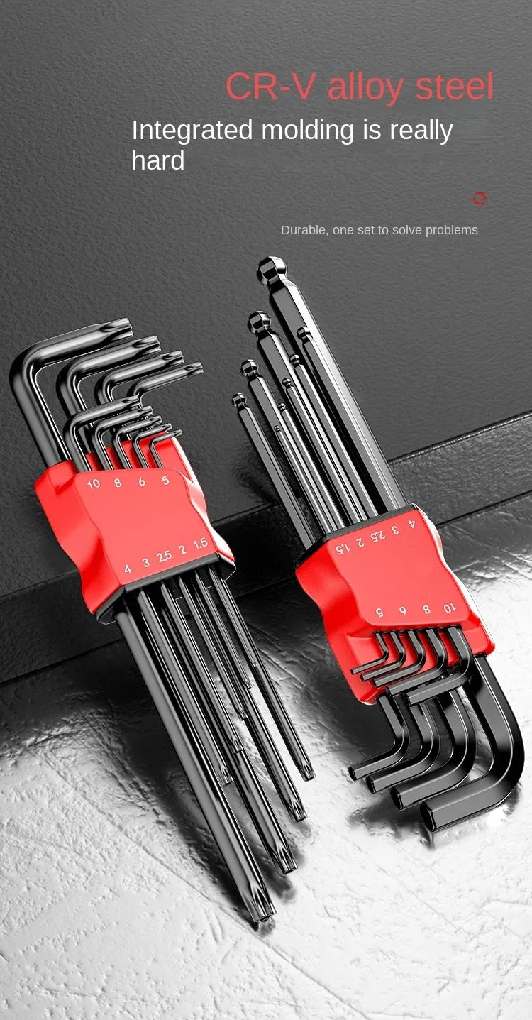 High-strength Hex Wrench Set, Kimihide Spanner, Hex-hex Screwdriver