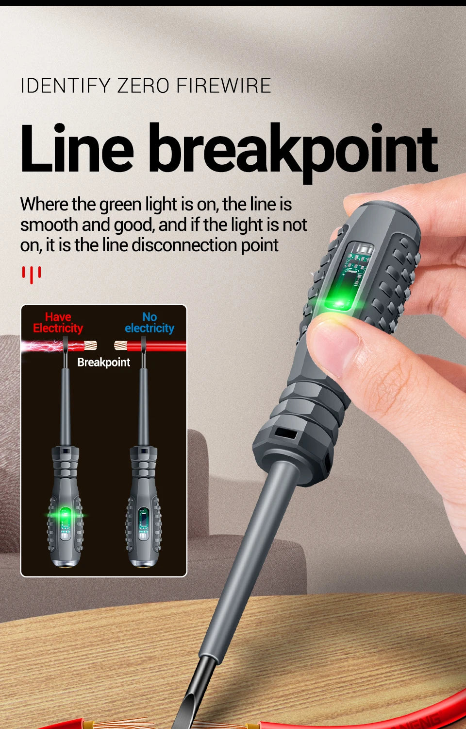 ANENG B05 Word/cross Screwdrivers Neon Bulb Indicator Meter Electric