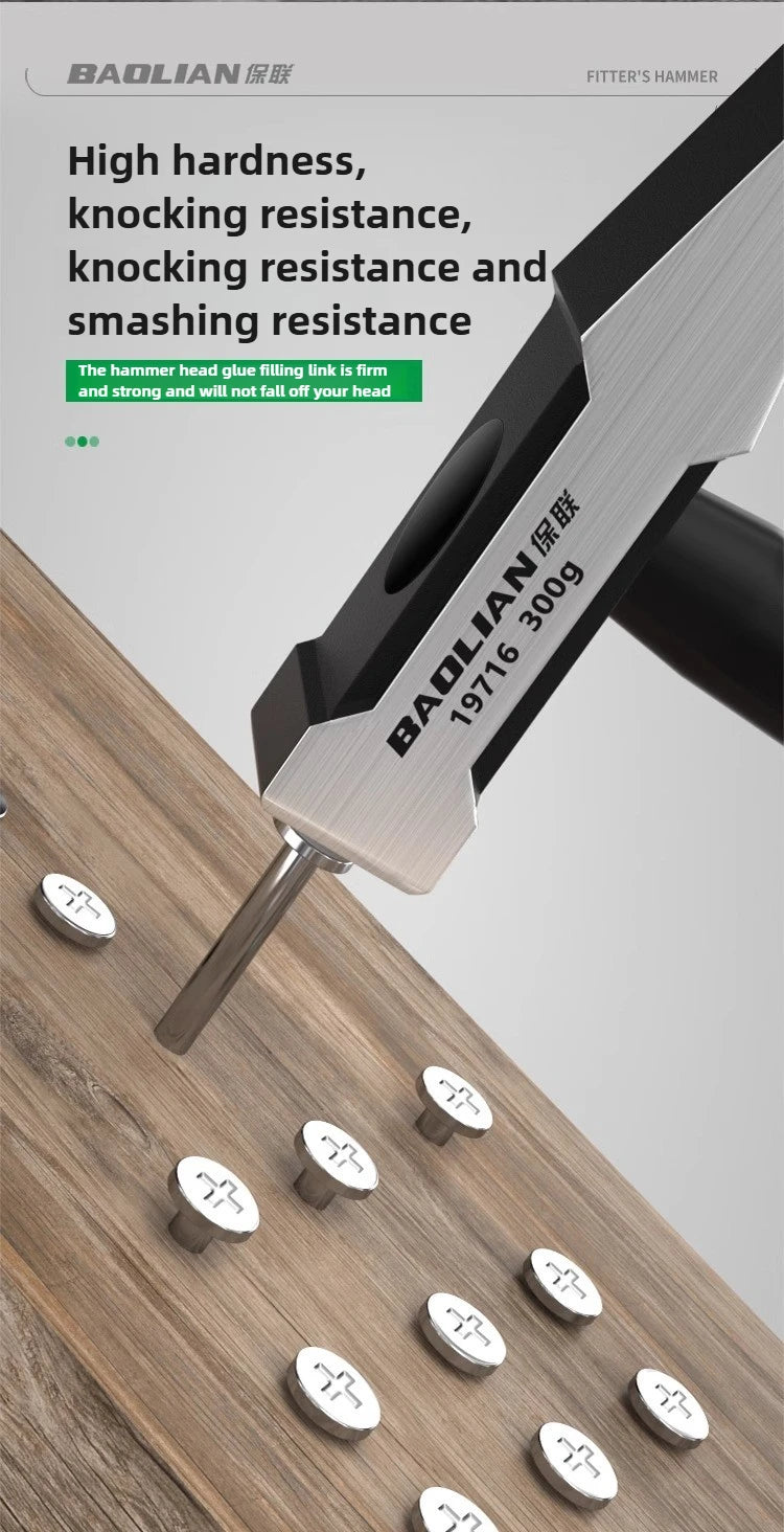 Hardware Tools, Building Decoration, Flat Head Hammer 200g