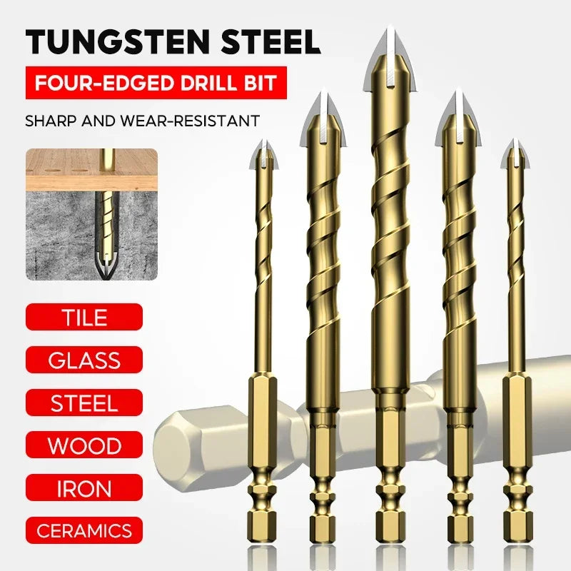 High Hardness Glass Four Edge Drilling 6mm Overlord Drill Tile Bit