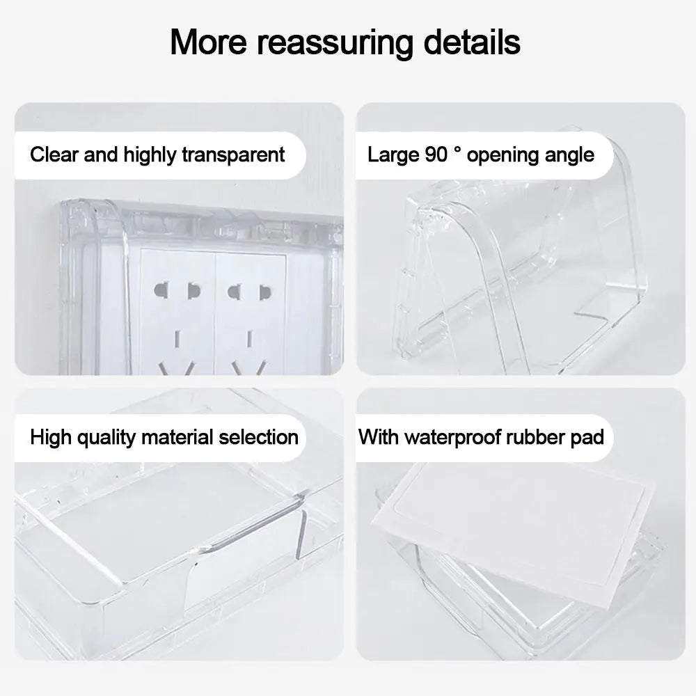 Wall-mounted Switch Protective Cover Self-Adhesive 86 Type Protection