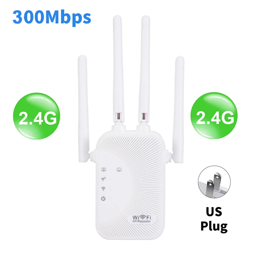 Kebidumei 1200/300Mbps WiFi Repeater Amplifier – 2.4G/5G Range