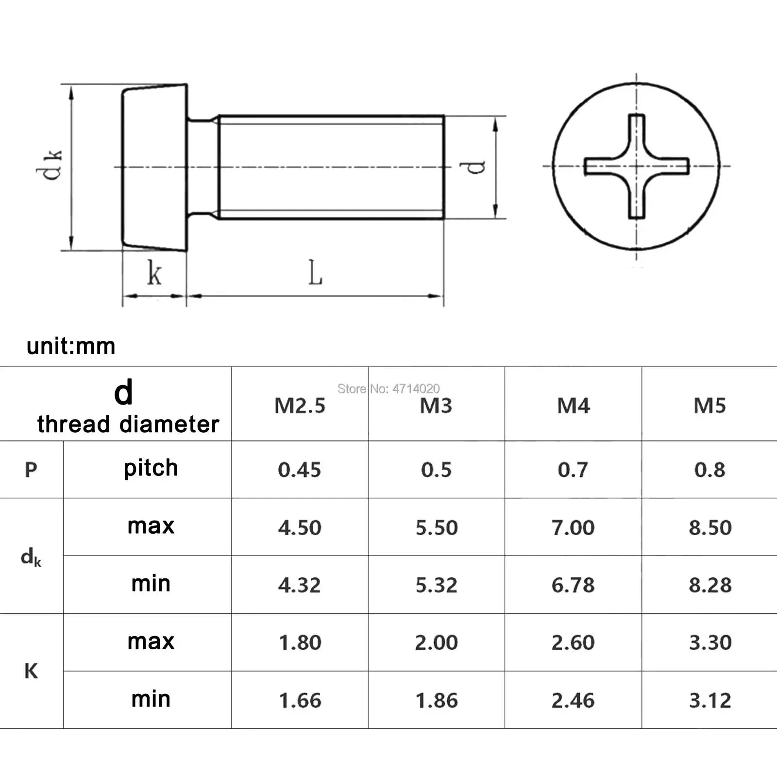 M2 M2.3 M2.6 M3 M4 M5 M6 CA Allen Hexagon Hex Socket Large Flat Thin
