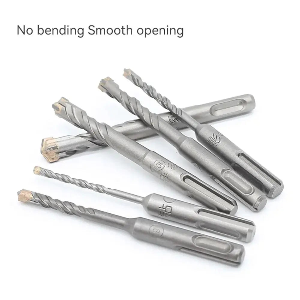 Cross Tips Concrete SDS Plus Drill Bit 4 Cutters Round Shank Impact
