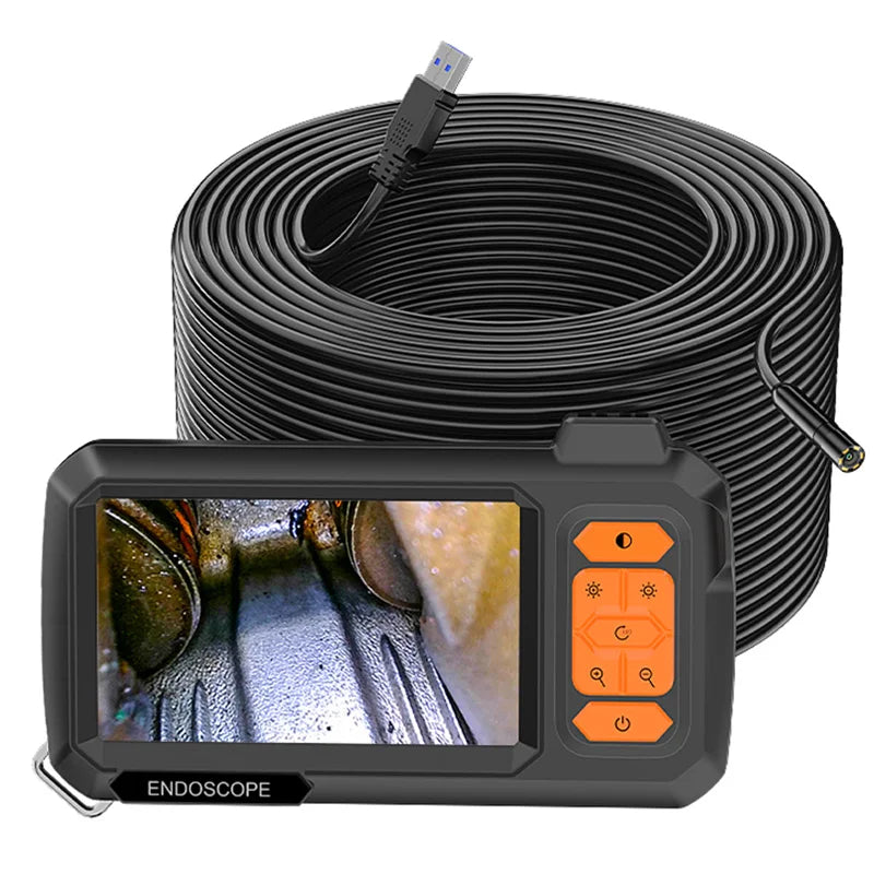 Endoscope Camera 4.3 Inch Screen Replaceable 1-100 Meter Rigid Cable