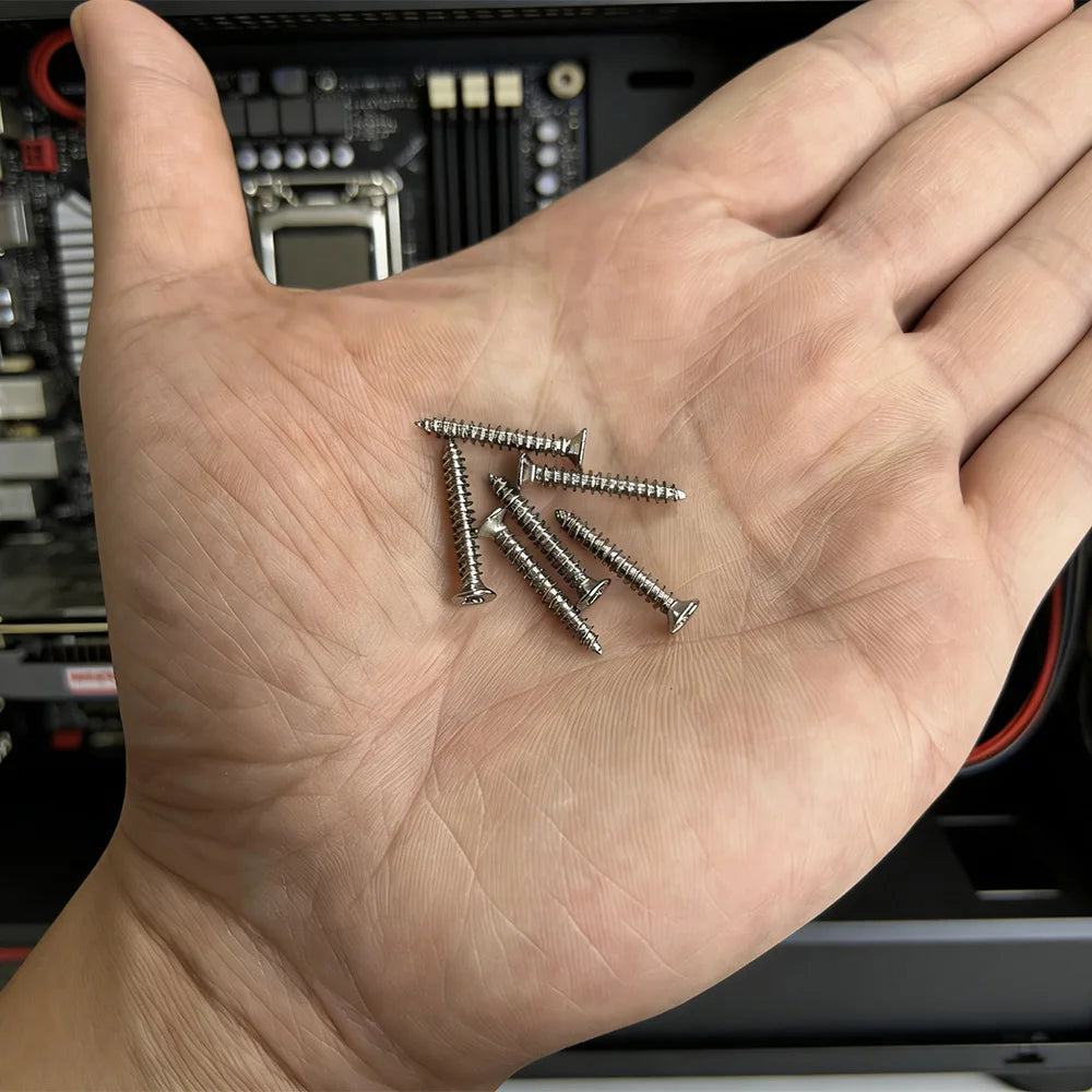 400-piece M3 stainless steel self-tapping screw set, 6mm, 8mm, 10mm