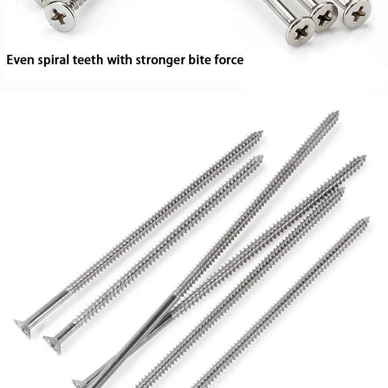 304 Stainless Steel Extended Flat Head Self Tapping Screw