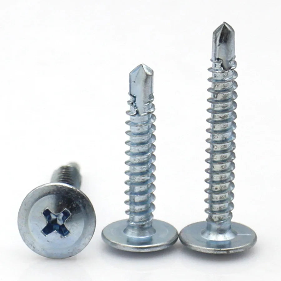 10pcs M4.2 M4.8 Zinc Plated Carbon Steel/410 SS/304 SS Cross Phillips