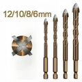 4/7PCS Industrial Grade EU Standard Four Flute Sawtooth Eccentric