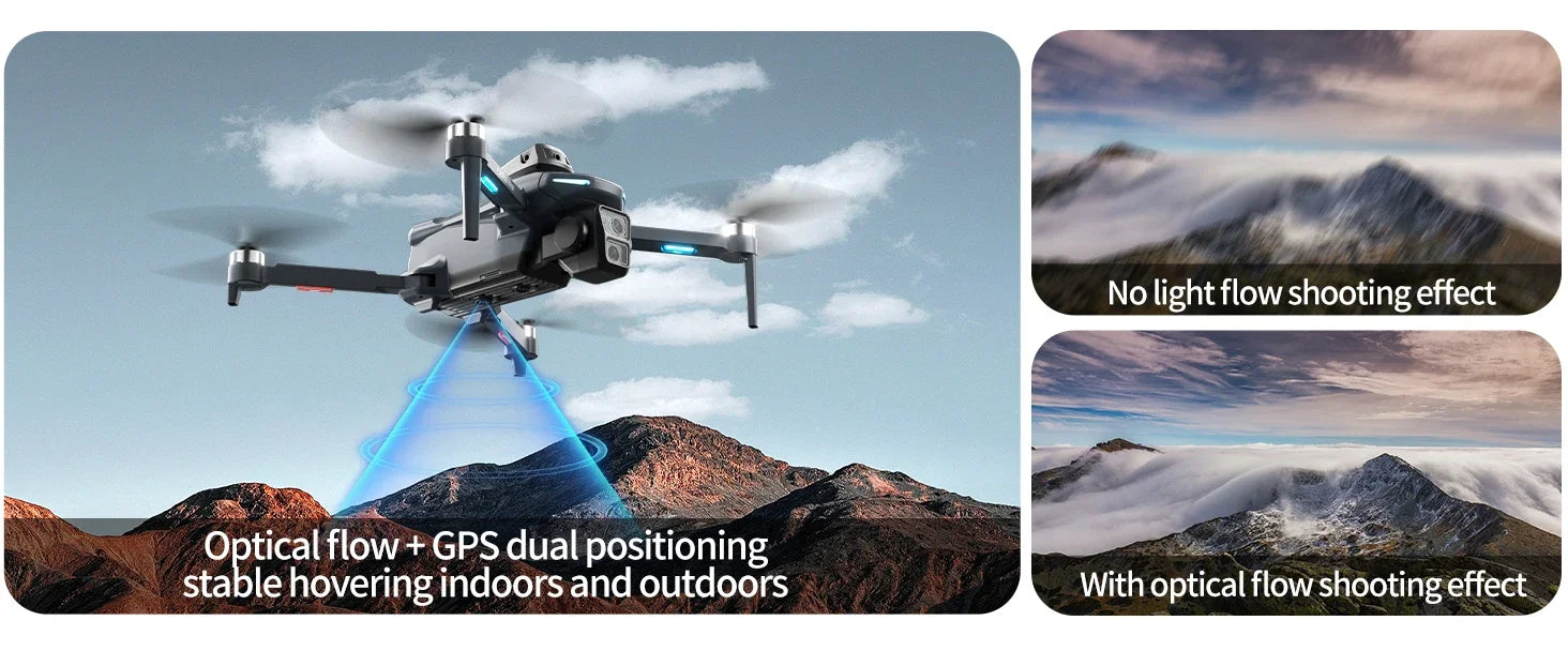 XT606 GPS Drone 8K HD 360° Dual Cameras 5G WiFi FPV Brushless Foldable