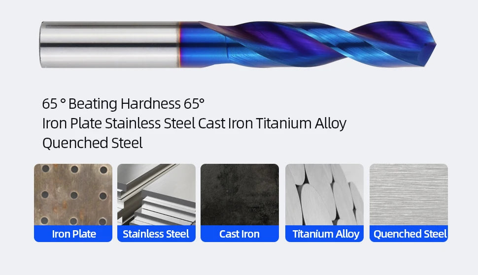 Tungsten Carbide Twist Drill Whole Bit Metal Processing High Hardness
