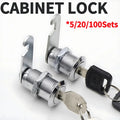 5/20 Sets Security Cam Locks - Metal Alloy Cylinder Cabinet Locker ...