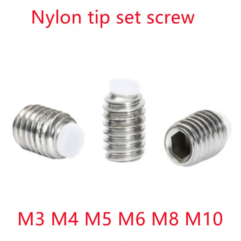 2pcs-10pcs M3 M4 M5 M6 M8 M10 304 Stainless Steel Hex Socket Plastic
