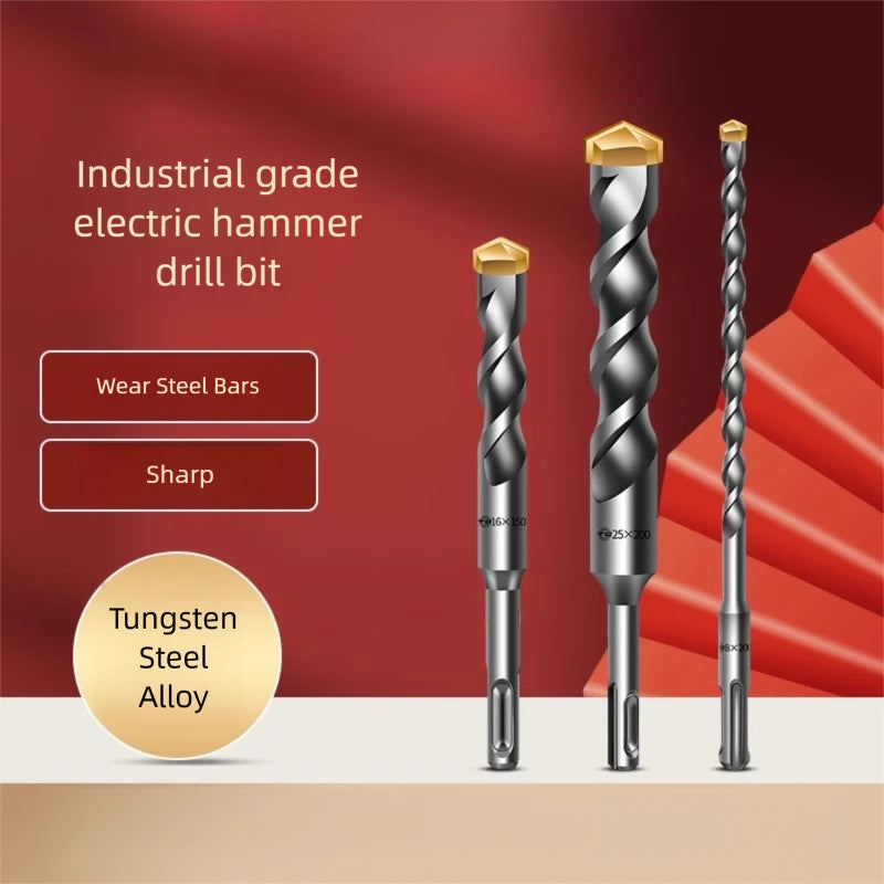 TG Carbide Tungsten Steel Alloy Head Electric Hammer Drill BitA