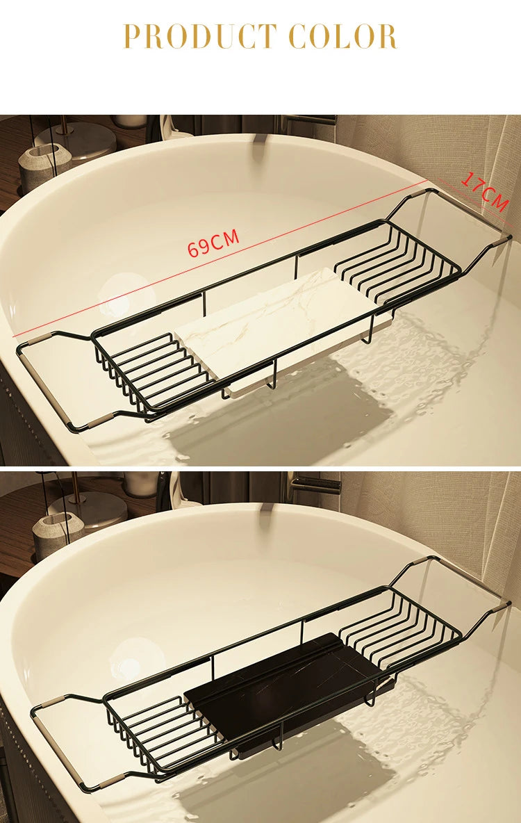 Bathtub shelf retractable multi-function, bathroom bath shelf
