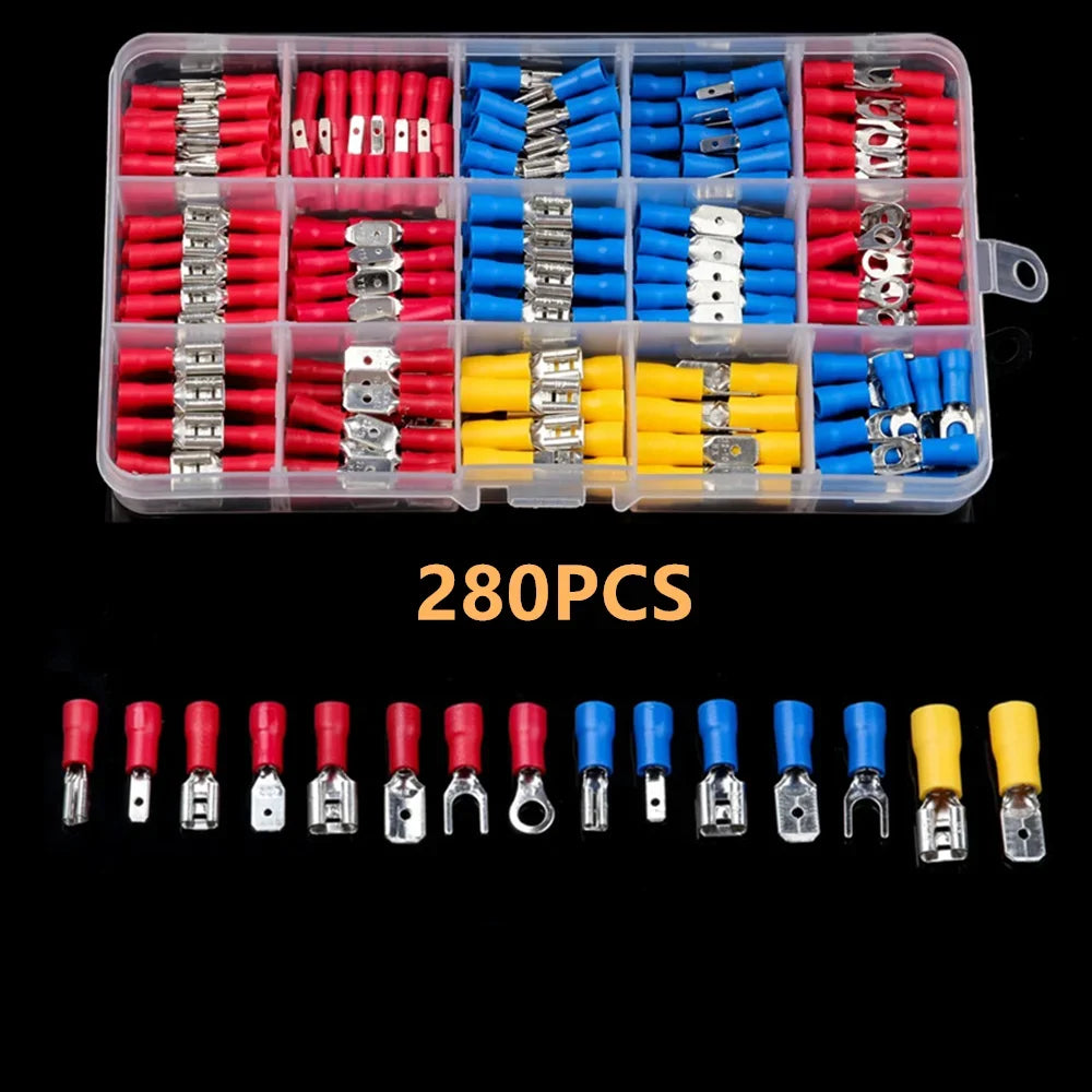 102/280/300/480PCS Wire Connector Kit Male Female Insulated Terminals