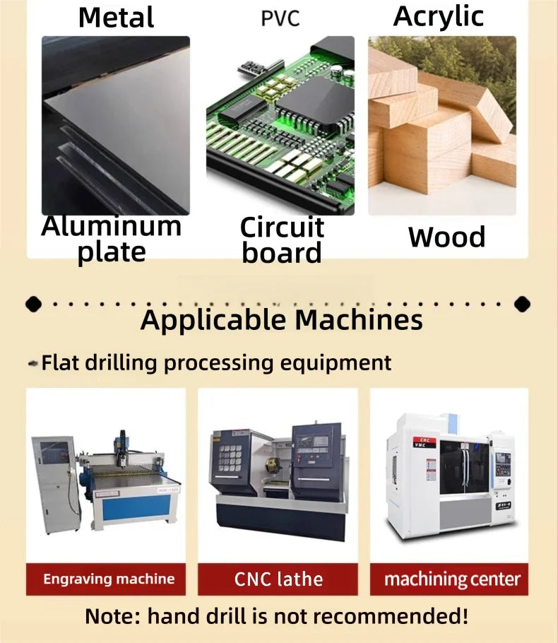 TG Hard Alloy 0.2/0.5-3.0mm Micro Drill Bits Print Circuit Board