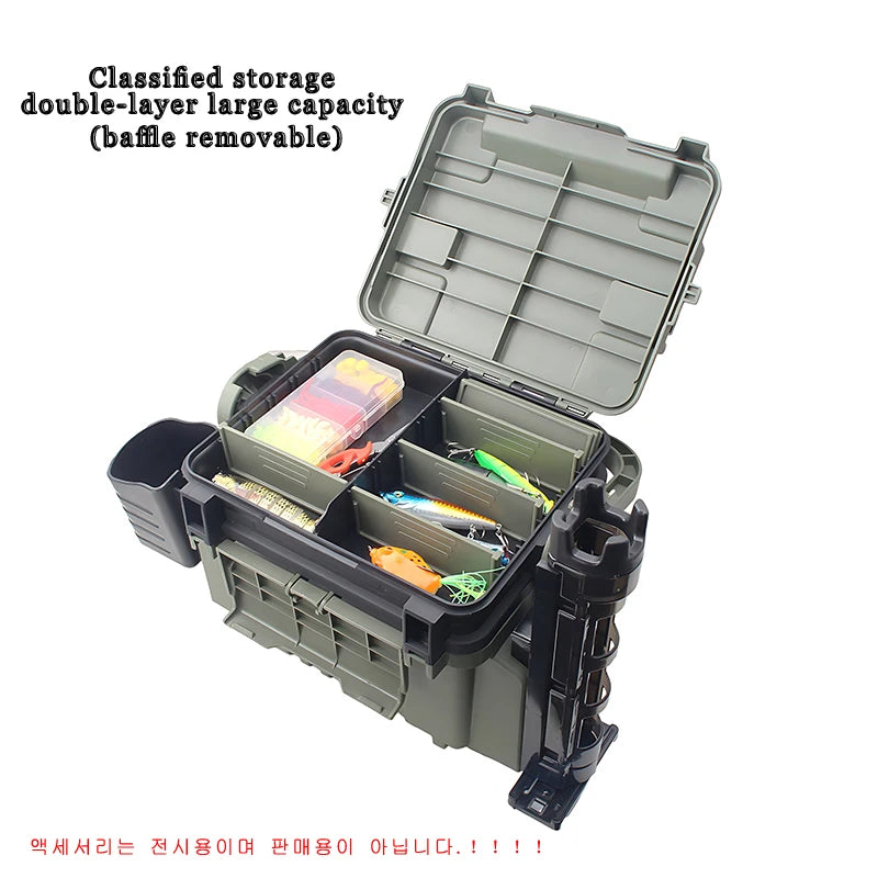 Large Fishing Box Organizer Multi-function Lure Live Fish Bucket