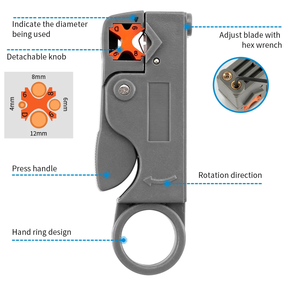 Stripping Pliers Decrustation Wire Cable Tools Stripper Stainless