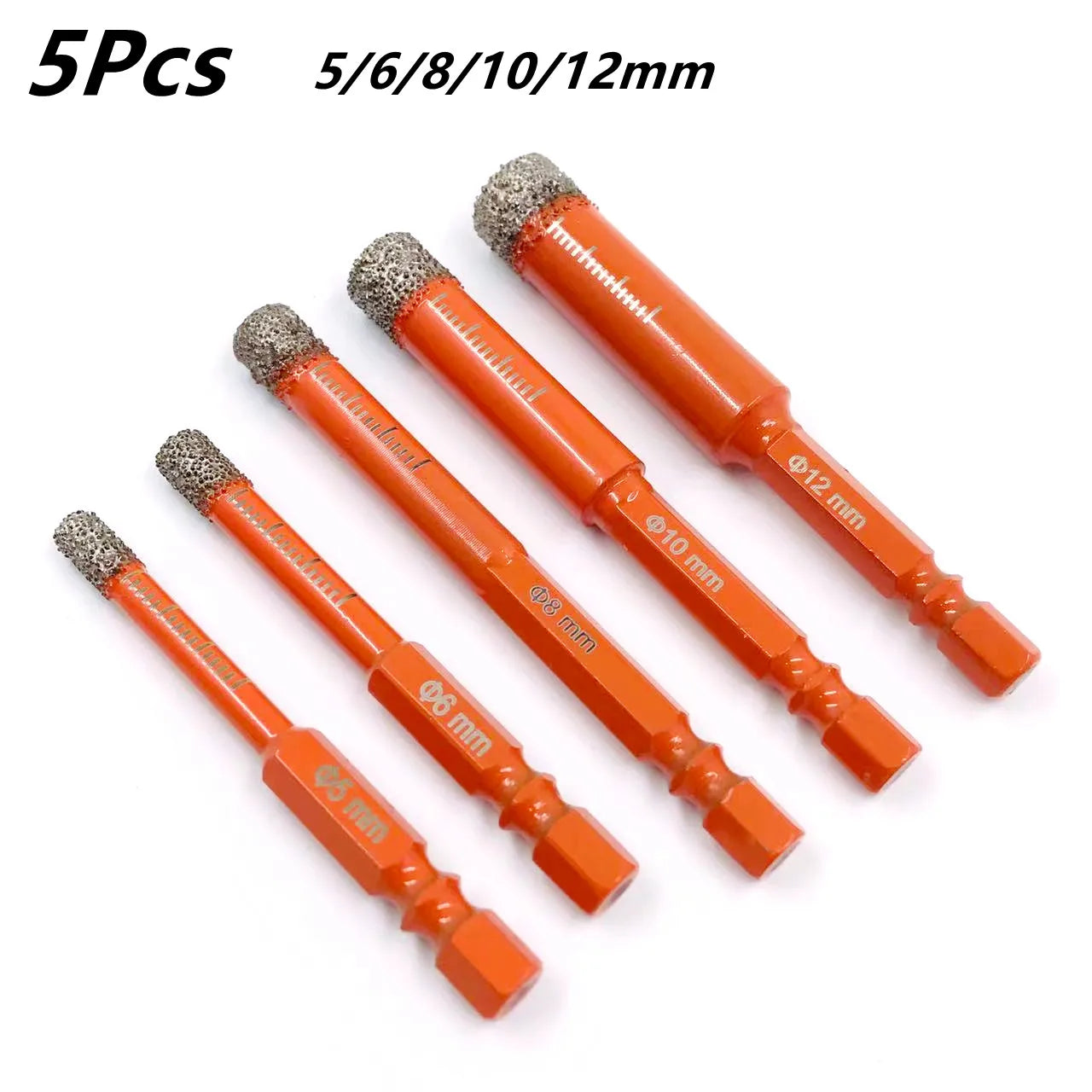 Dry Diamond Drill Bits Set for Granite Ceramic Marble Tile Stone