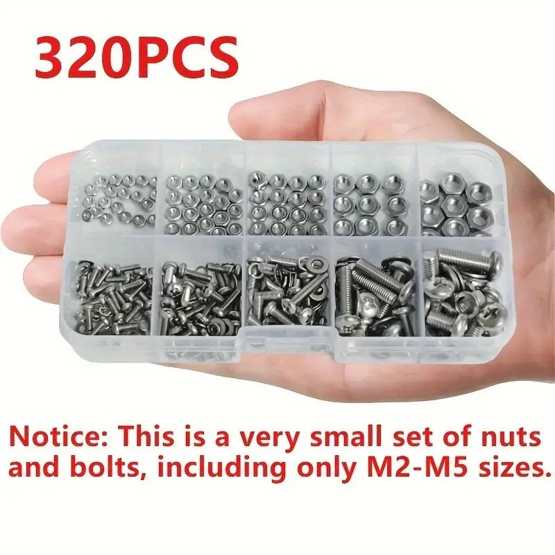 Hex Nuts and Bolt Set - 320 pieces/120 pieces