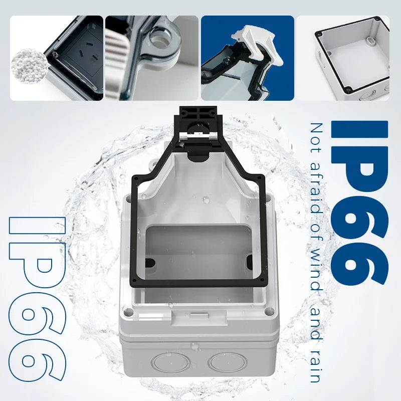 Avoir Tuya Wifi Socket IP66 Outdoor Waterproof Australia Plug