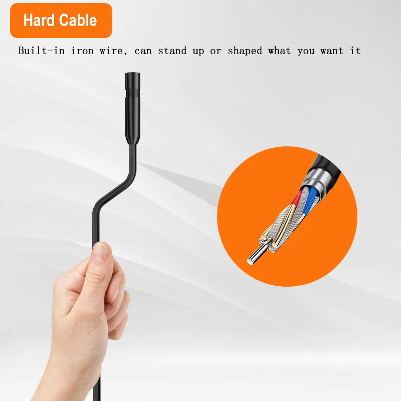Endoscope Camera 4.3 Inch Screen Replaceable 1-100 Meter Rigid Cable