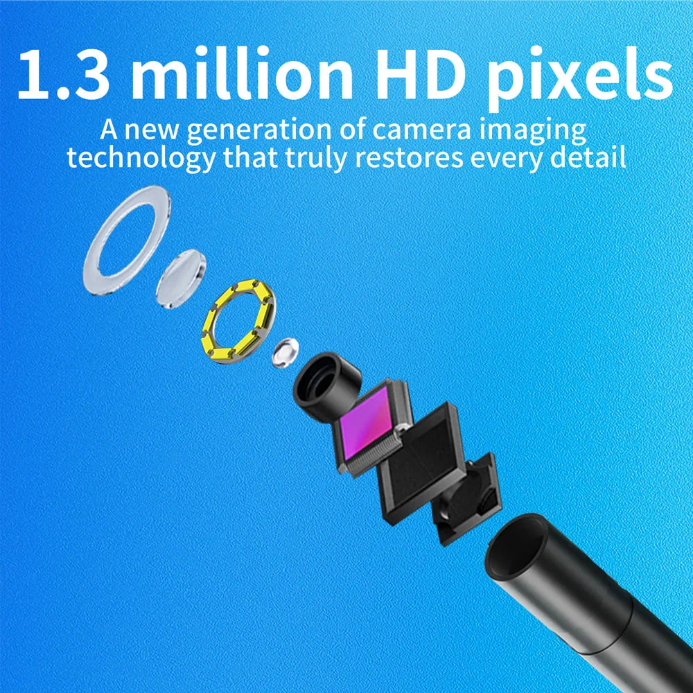 Industrial Endoscope Camera with two port for iOS/Android System HD
