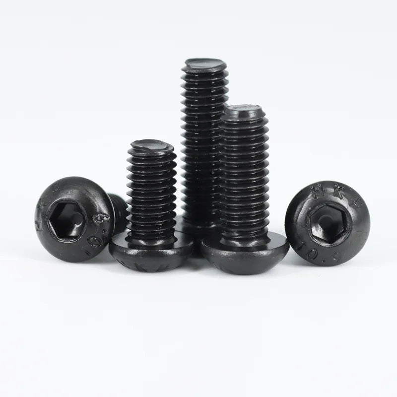2510p Round Hex Cap Screw kit M2 M2.5 M3 M4 M5 M6 Black 10.9 Grade