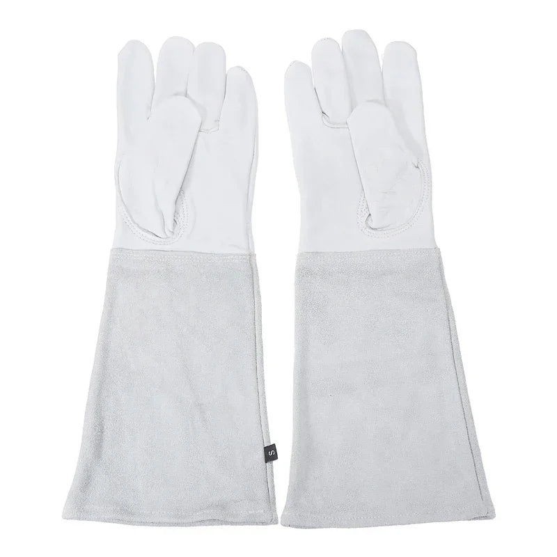 1 Pair Gardening Rose Pruning Gauntlet Heavy Duty Gloves Thorn Proof