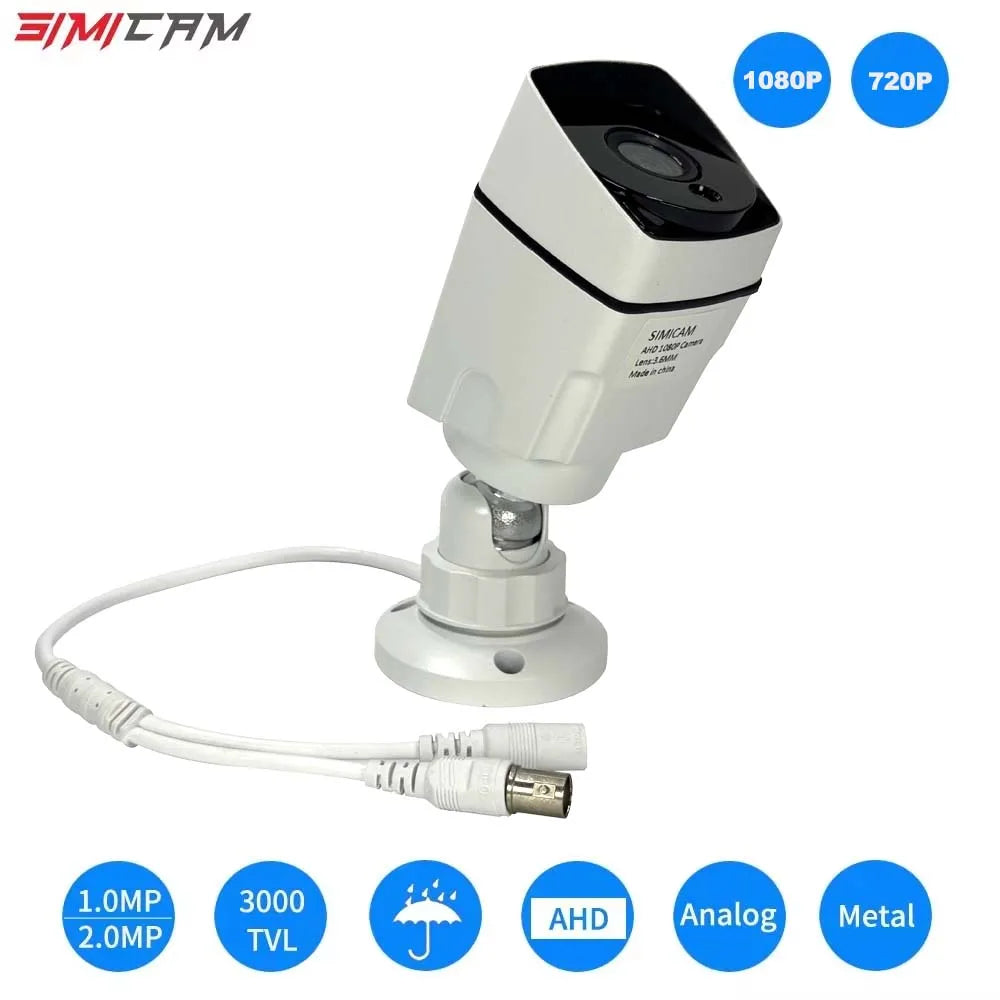 HD 720p/1080p AHD Analog Security Camera Night Vision DVR CCD