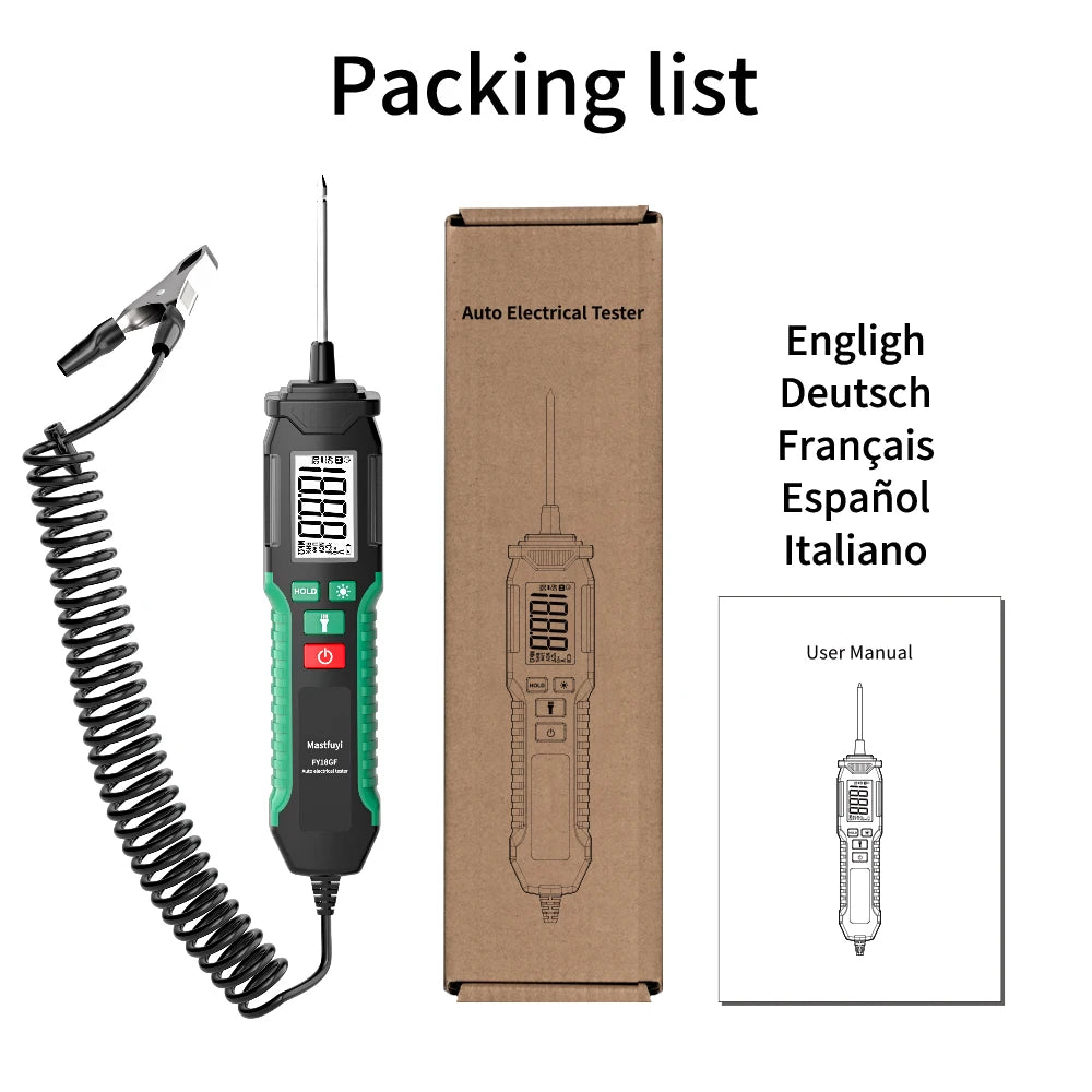 MASTFUYI DC Voltage Electrical Pen Car Battery AUTO Tester Diagnostic
