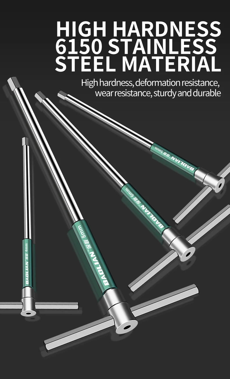 T/L 2.5/3/4/5/6/8/10mm Torx Screwdriver T Type Allen Hex Wrench