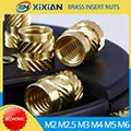 M2 M2.5 M3 M4 M5 M6 Brass Heat Set Insert Nut Hot Melt Knurled