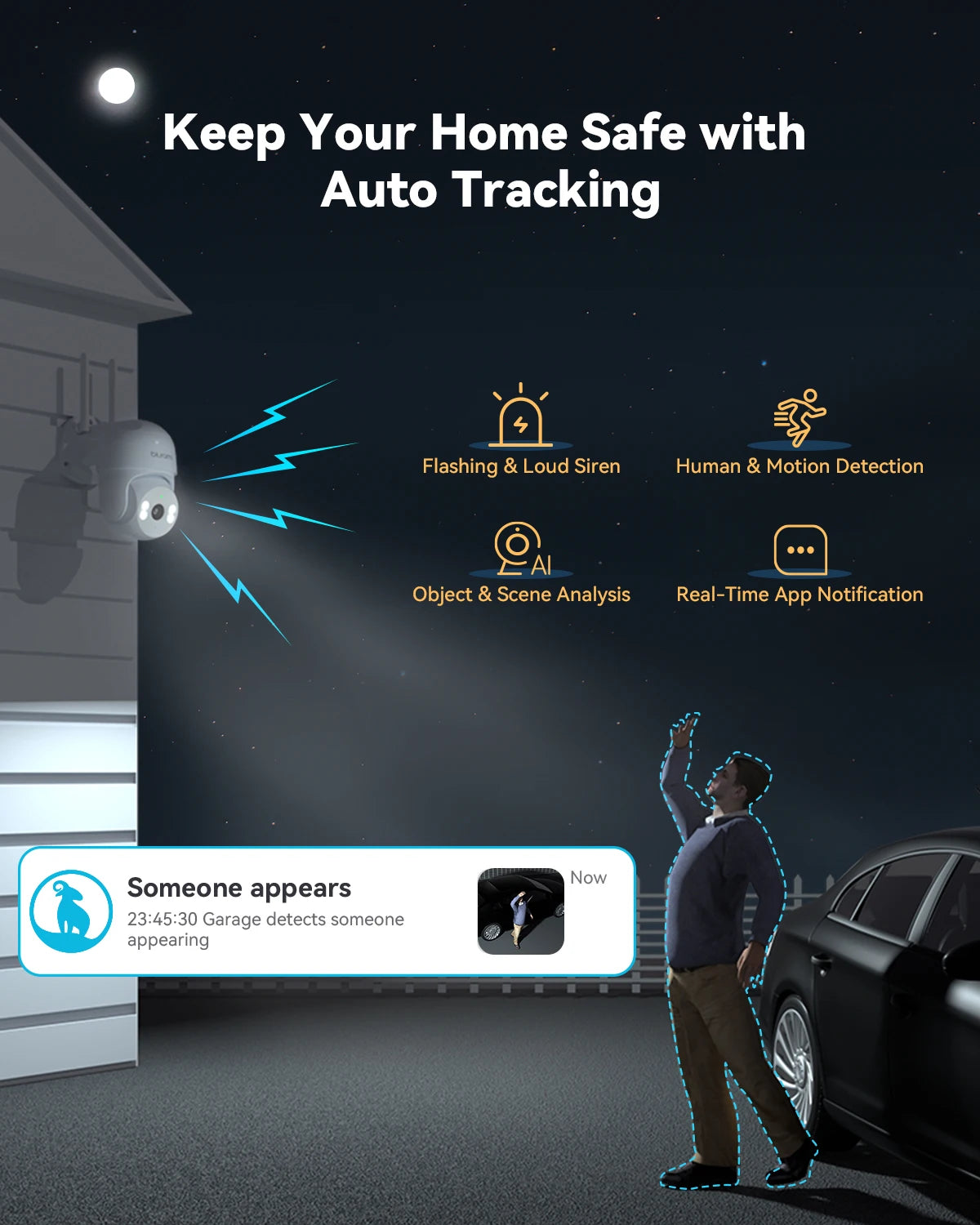 blurams 2K 2.4G Wi-Fi Home Security Camera Outdoor