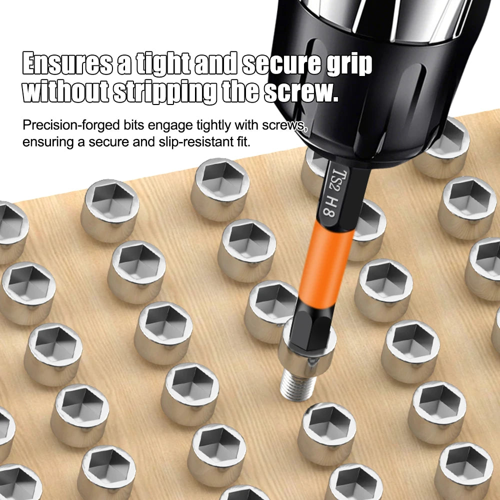 50-100mm High-Hardness Hex Socket Head Drill Bit Electric Screwdriver