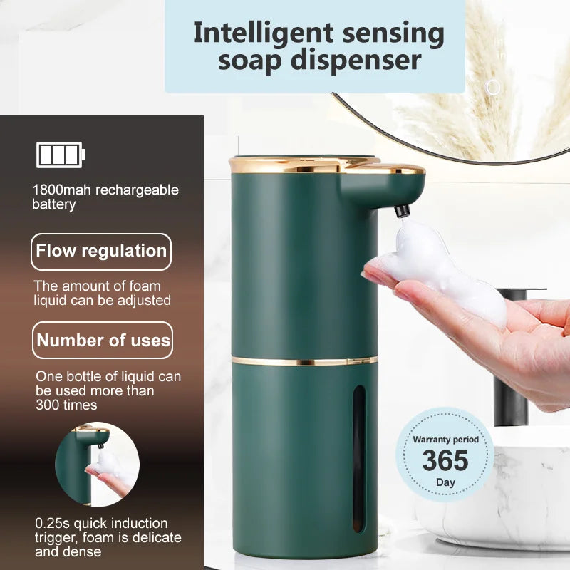 YIXS Smart Induction Foam Hand Sanitizer Dispenser Wall-Mounted