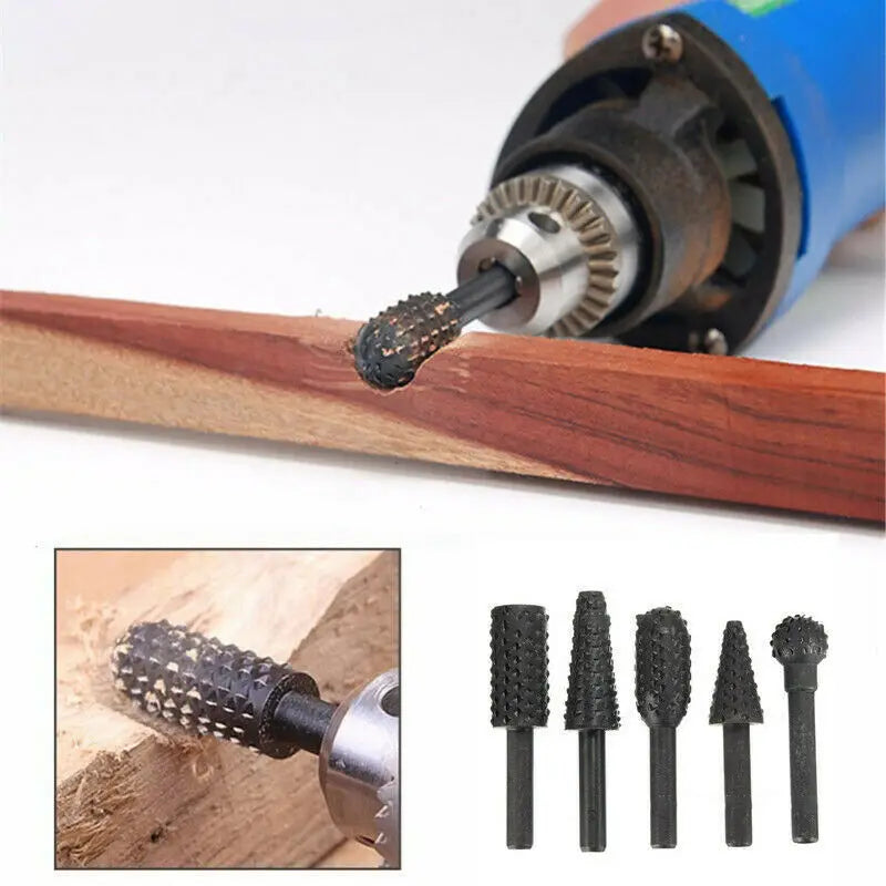 1/4'' 5PCS Drill Bit Set Cutting Tools for Woodworking Knife Wood