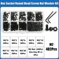 2510p Hex Hexagon Socket Button Head Screw Kit M2 M2.5 M3 M4 M5 M6