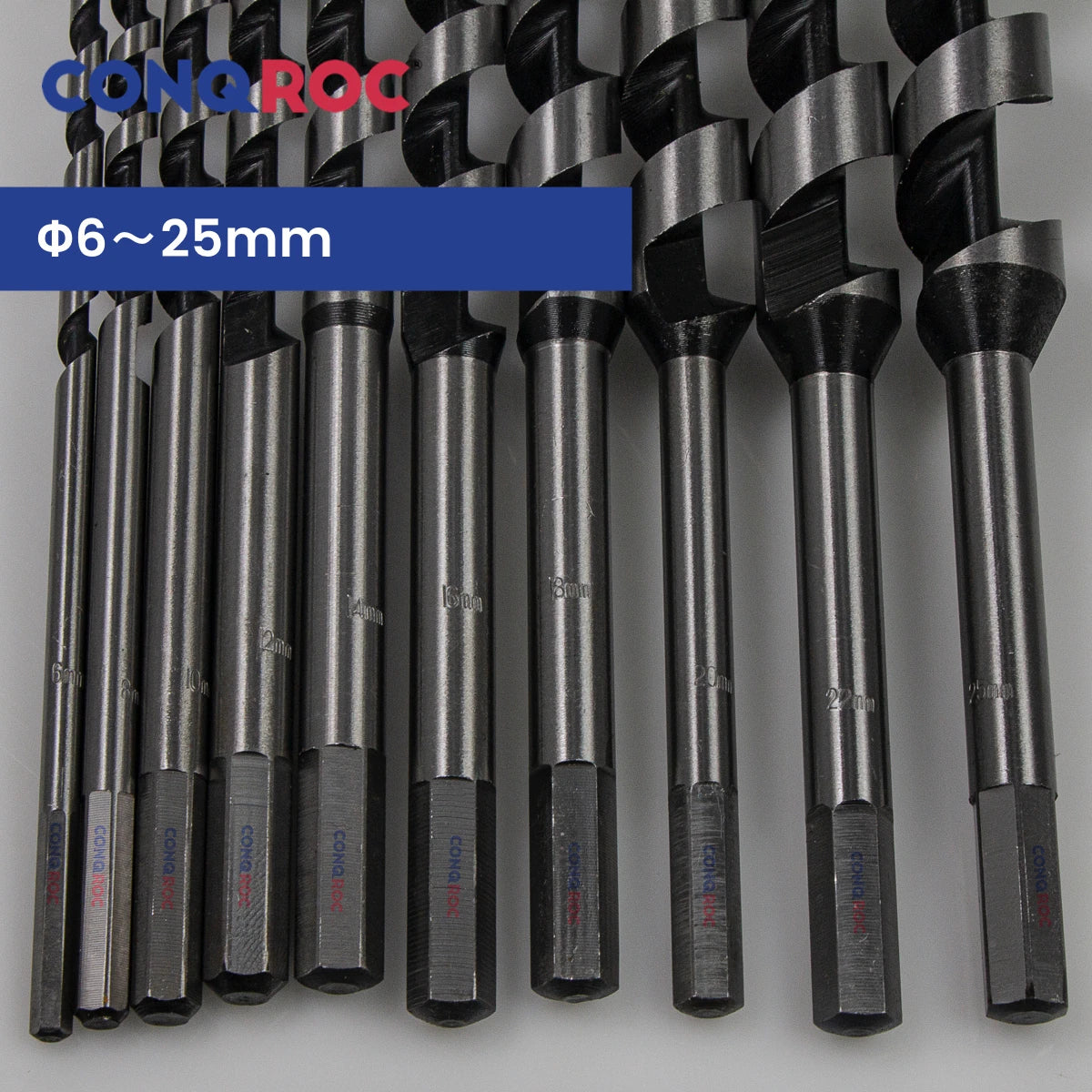 460mm Spiral-Flute Long Auger Drill Bit Self-Centering Pole Bit Hex